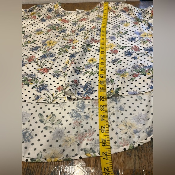 📍Floral Polka Dot Blouse - dRA for Anthropologie (Size S)🌸 - Picture 4 of 7